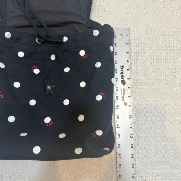 unisex Abercrombie & Fitch cotton drawstring polka dot backpack BT 3010 - Picture 5 of 10